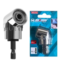 Адаптер для бит угловой 1/4 60 мм с двойным магнитом, "MAXIMUM"