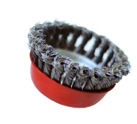 Щетка чашечная для УШМ 100 мм (4), черная, крученая проволока оптом
